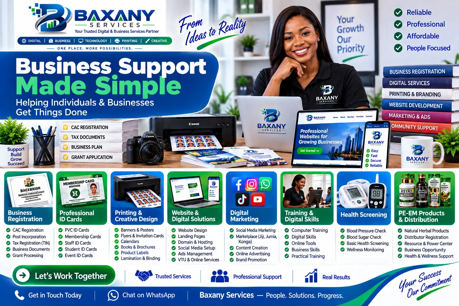 Business support and professional services
