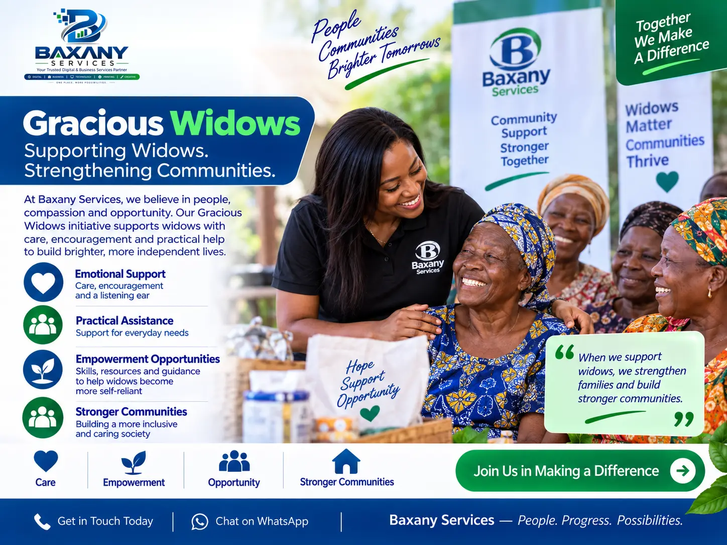 Gracious Widows community support and empowerment